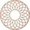 Ekena Millwork Cannes Wood Fretwork Pierced Ceiling Medallion, Cherry, 18"OD x 6 1/8"ID x 1/4"T CMWP18X18X0250CNCH - alternate 4
